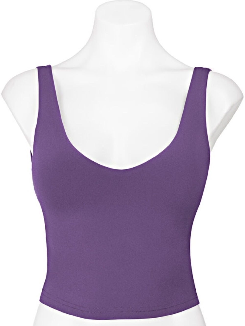 Long Line Purple Tankini Sports Bra - Indigo Life - POPfit - Large LIKE NEW!